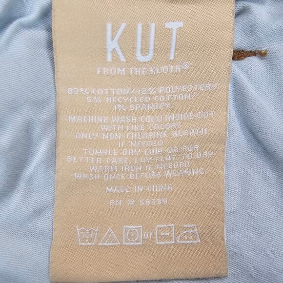 NWT Kut From the Kloth Jeans Womens Size 14 Wide Leg Sienna Rolled Hem Stretch - Picture 12 of 16